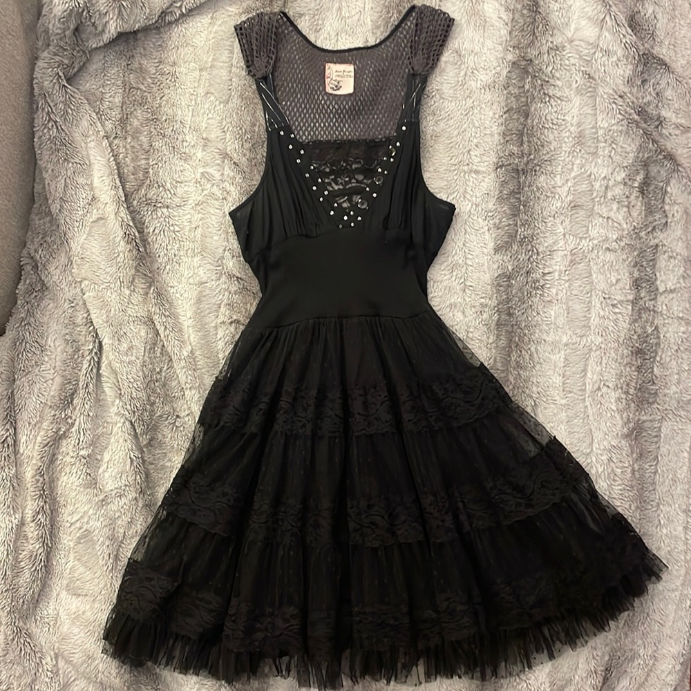 COPY - Black Free People Mini Dress, Size 6